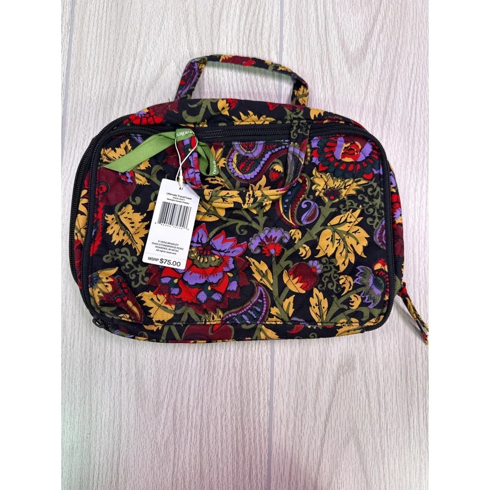 Vera Bradley Ultimate Travel Case Midnight Garden Paisley New With Tag